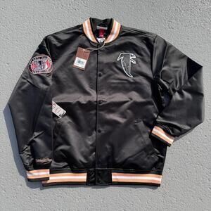 Men’s Mitchell & Ness NFL Double Down Atlanta Falcons Satin Jacket Large